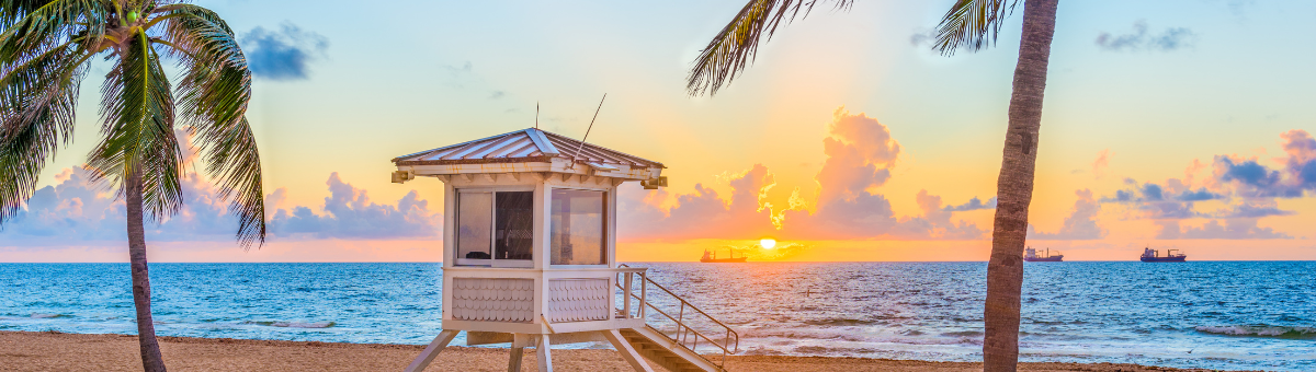 An image of the beach at Fort Lauderdale.