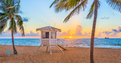 An image of the beach at Fort Lauderdale.